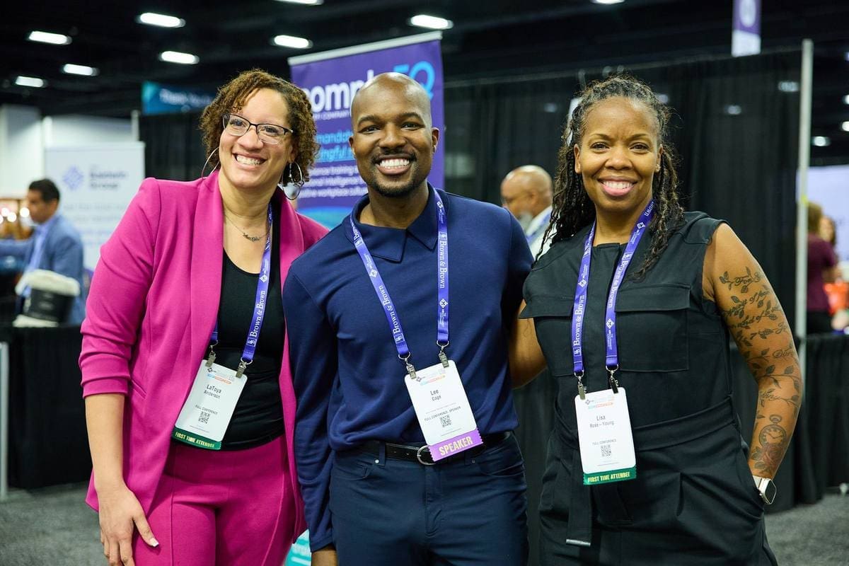 Smiling attendees at the HR Southwest Conference